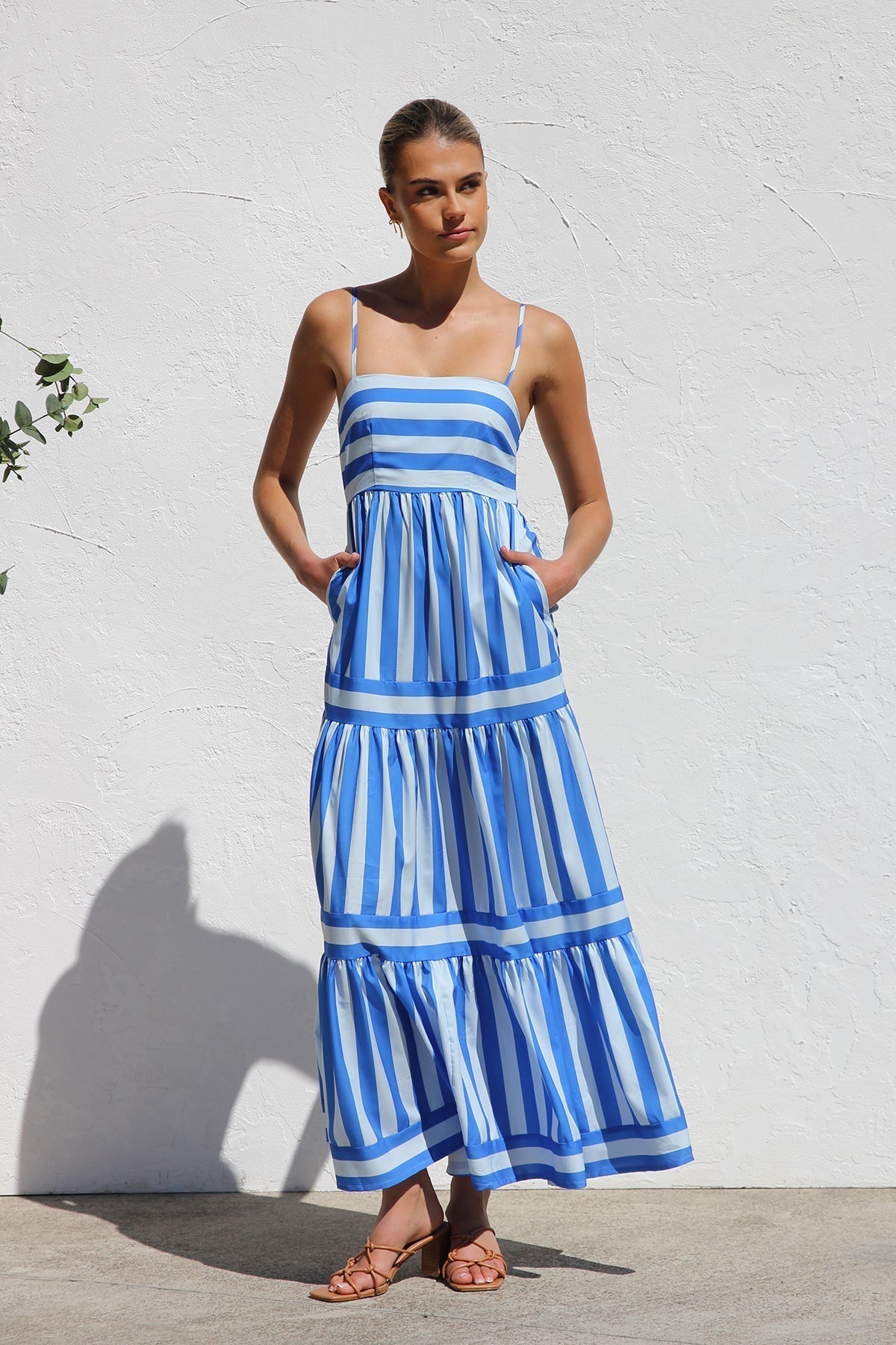 | Candy Stripe Maxi Dress