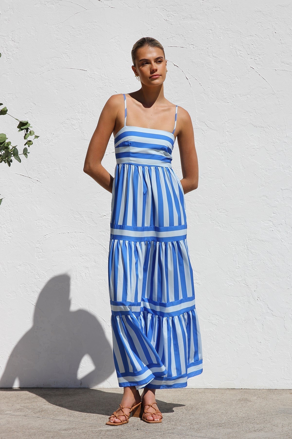 | Candy Stripe Maxi Dress