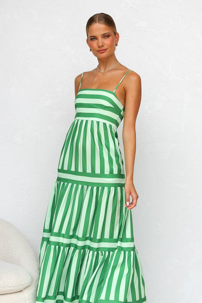 | Candy Stripe Maxi Dress