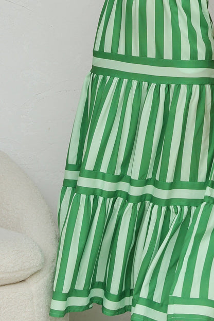 | Candy Stripe Maxi Dress