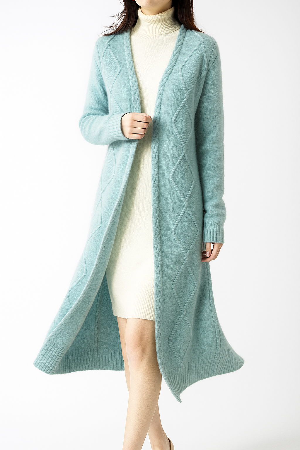 | Cable-Knit Cardigan