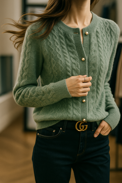 | Pearl Button Cardigan