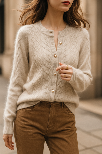 | Pearl Button Cardigan