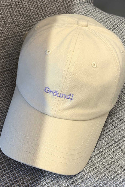 Casual Alphabet Embroidery Baseball Cap