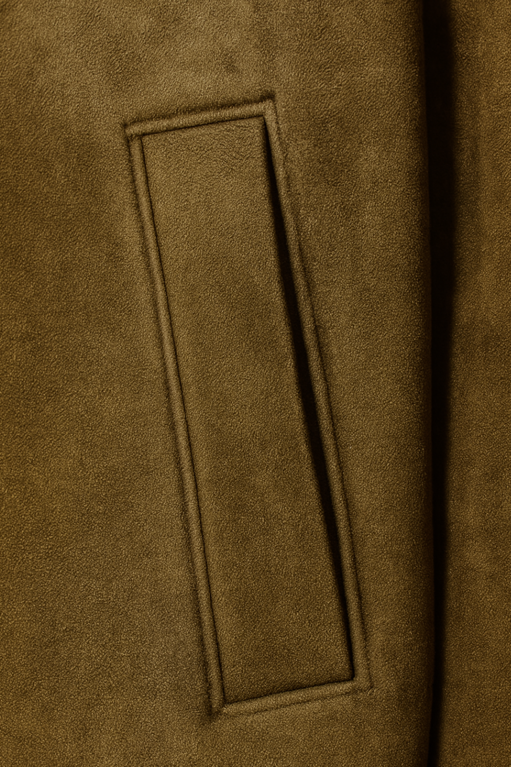 Cropped Suede-Effect Jacket | Button Front Turn-Down Collar Autumn Winter