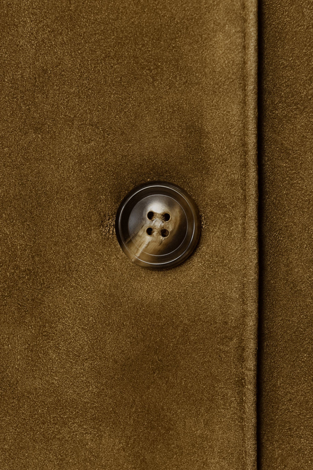 Cropped Suede-Effect Jacket | Button Front Turn-Down Collar Autumn Winter