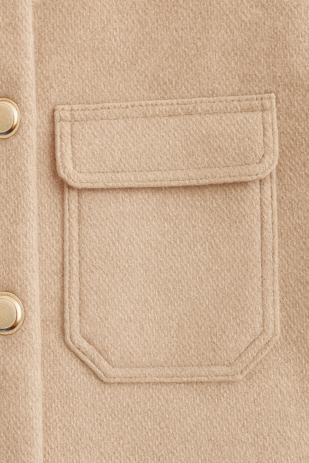 Maison Cropped Button Jacket | Turn-Down Collar Structured Fit Autumn