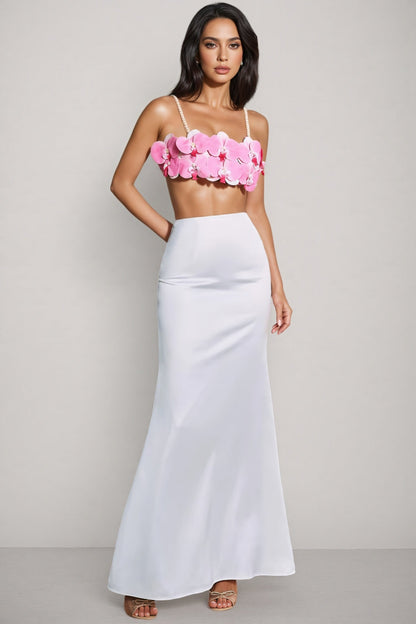 Saphira Pearl Flower Maxi Dress Set