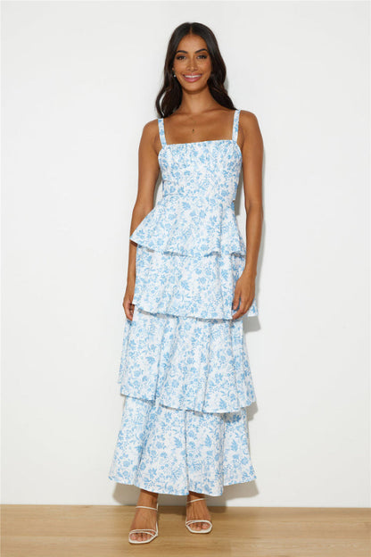 | Tiered Floral Maxi Dress