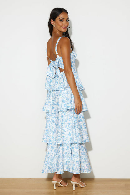 | Tiered Floral Maxi Dress