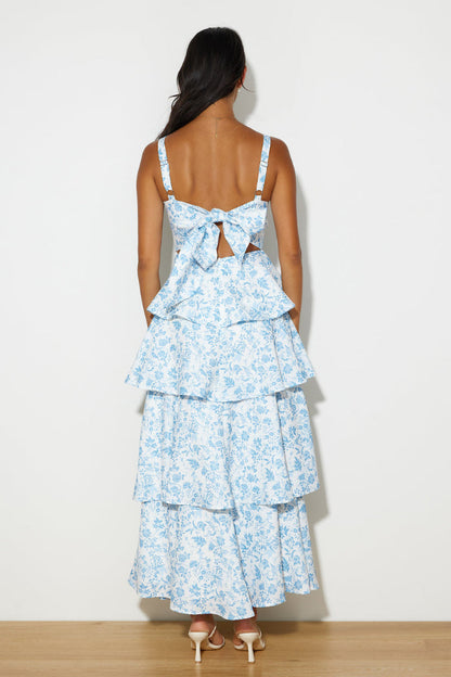| Tiered Floral Maxi Dress
