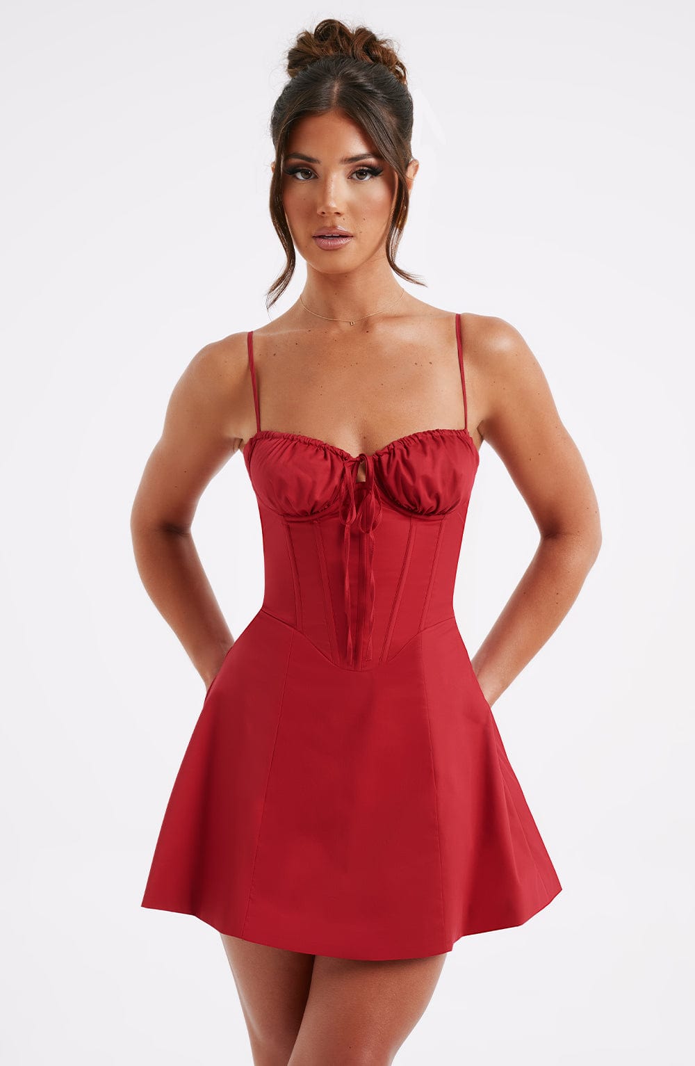 | Corset Fit Mini Dress
