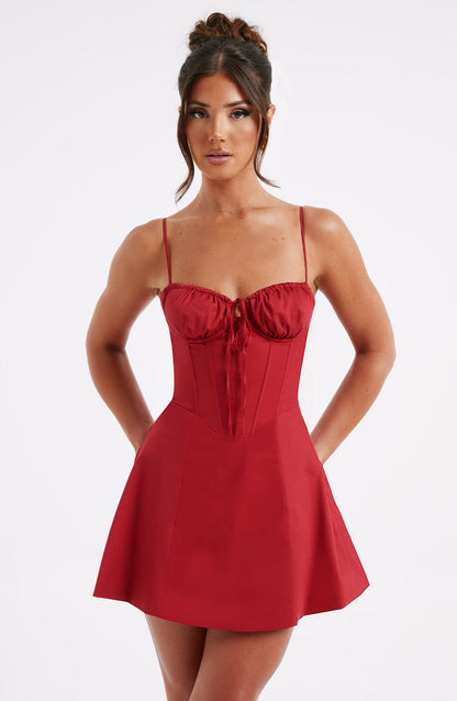 | Corset Fit Mini Dress