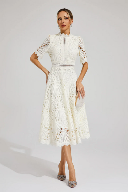 | Lace Midi Dress