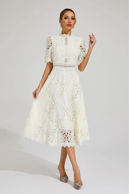 | Lace Midi Dress