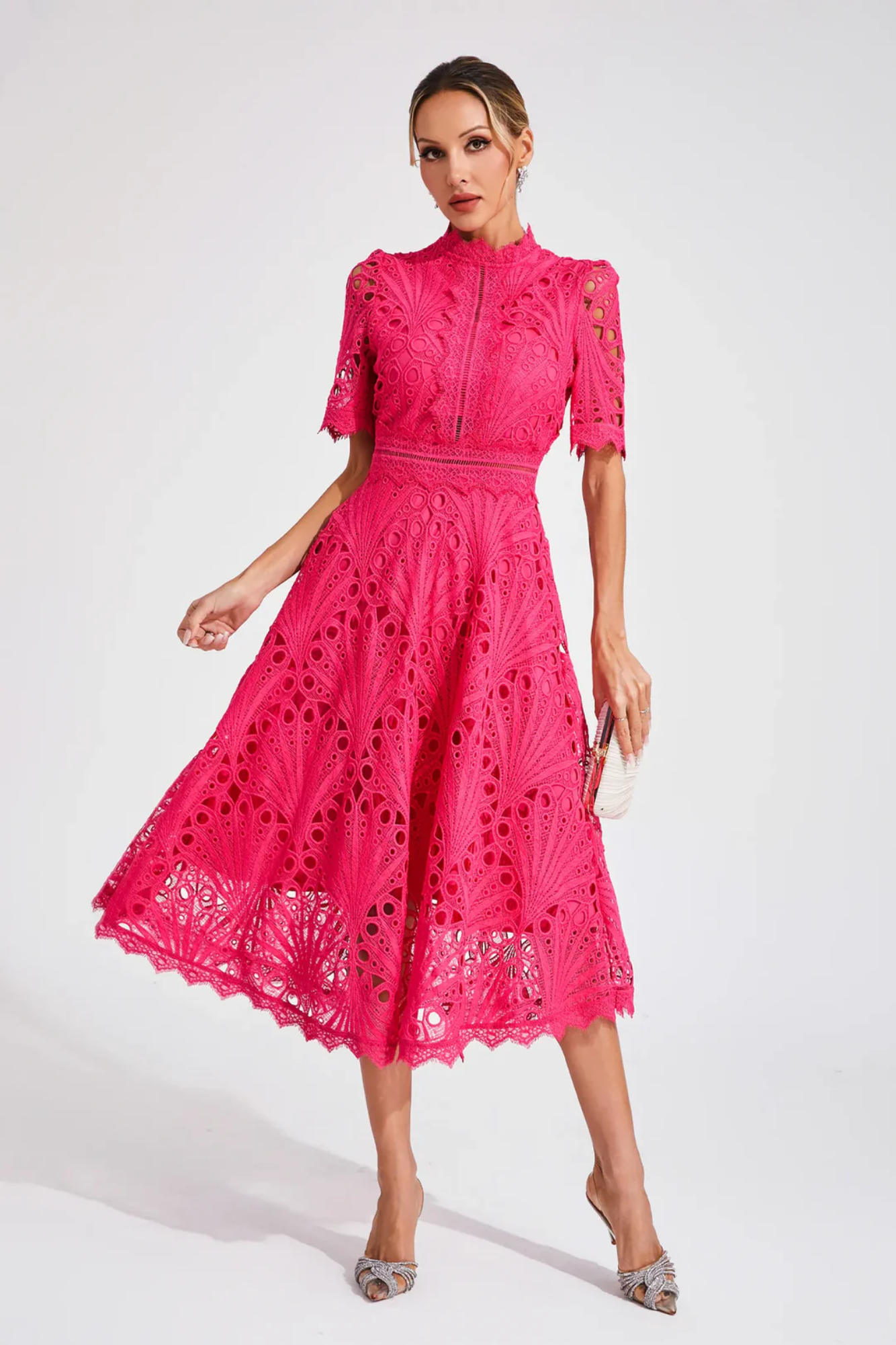 | Lace Midi Dress