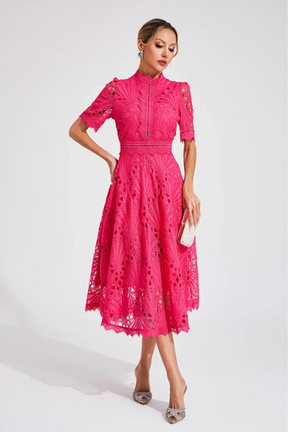 | Lace Midi Dress