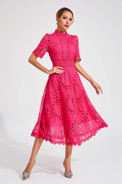 | Lace Midi Dress