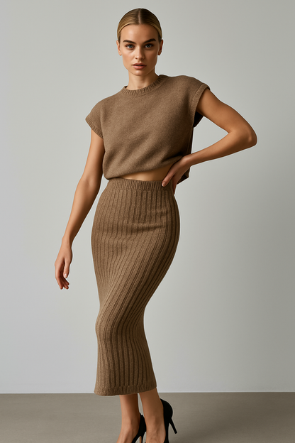 | Rib Sleeveless Set