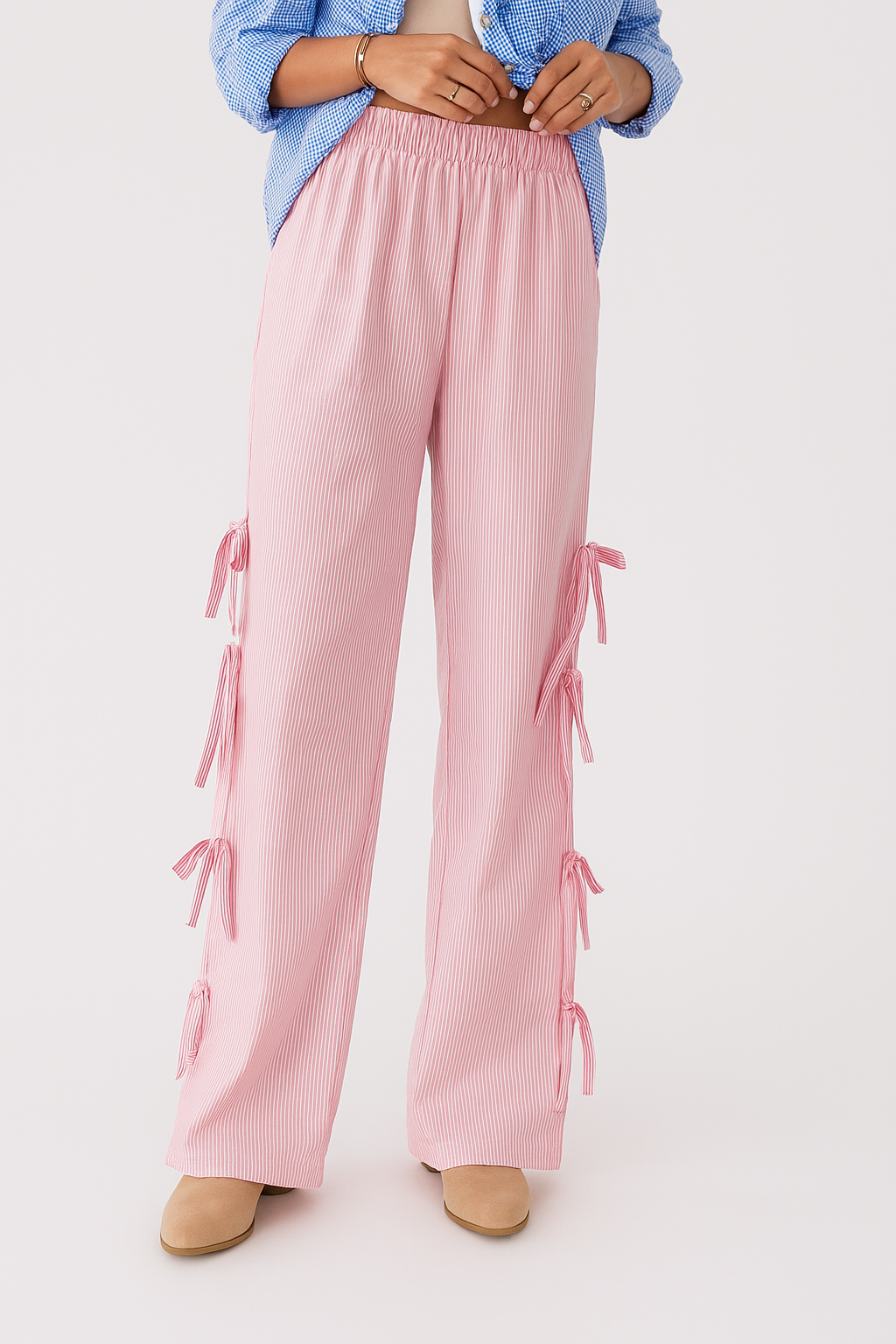 | Checkered Cotton Trousers