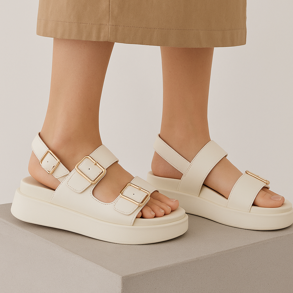 | Leather Platform Sandal