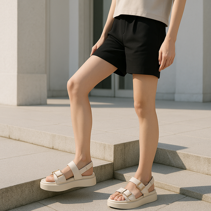 | Leather Platform Sandal