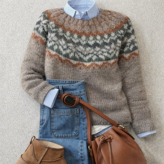 Ashley™ | Heritage Nordic Knit Sweater