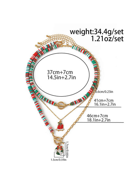 Christmas Three-layer Necklace