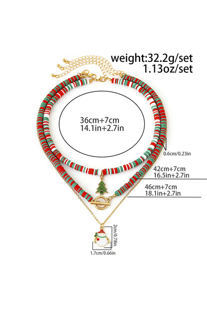 Christmas Three-layer Necklace