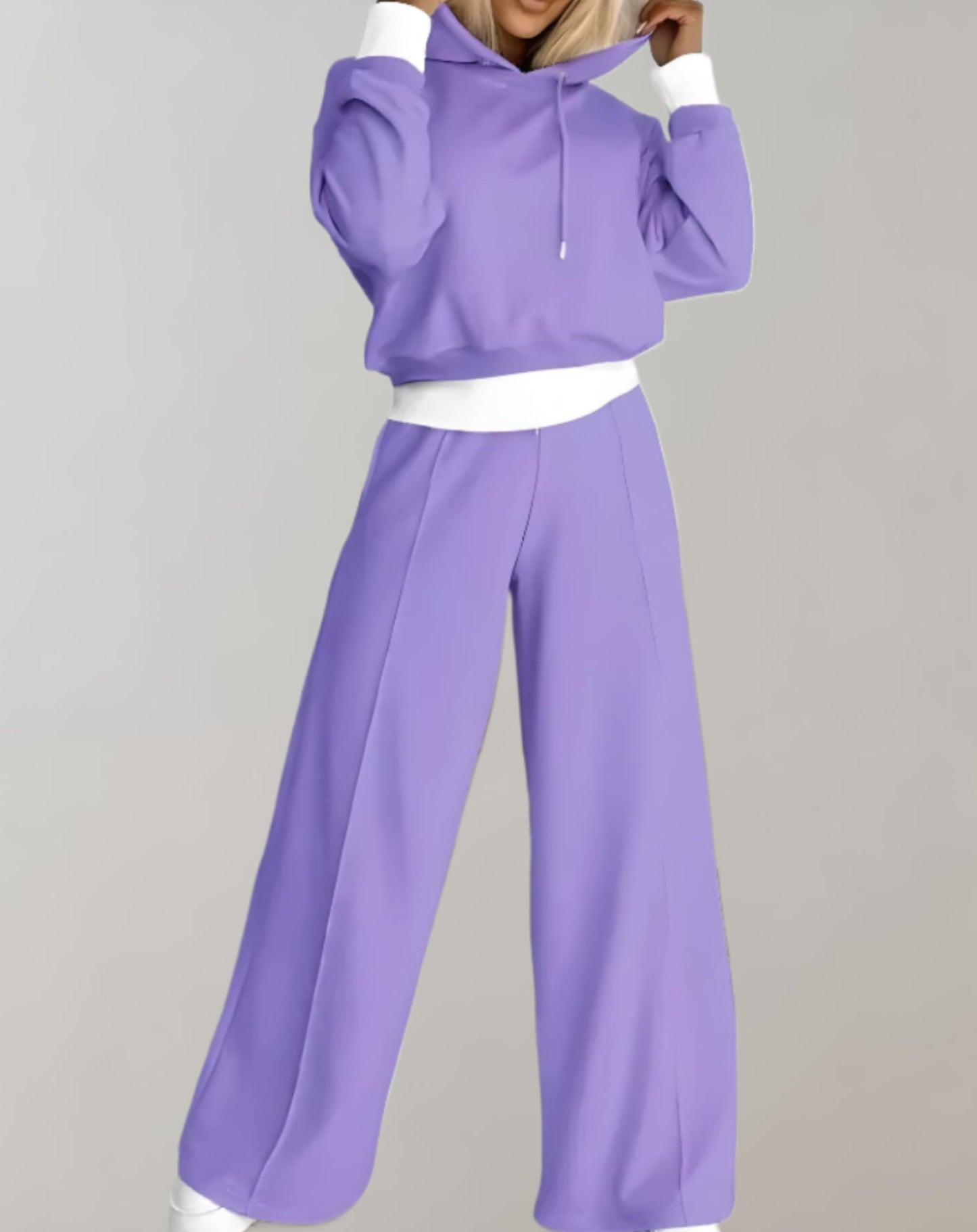The Alice Set — Cropped Hoodie & Wide-Leg Joggers