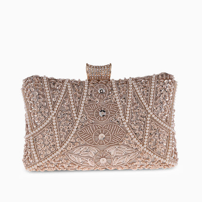 Kaia Elegant Beaded Clutch
