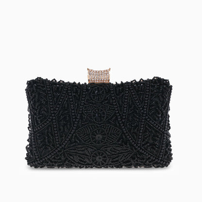 Kaia Elegant Beaded Clutch