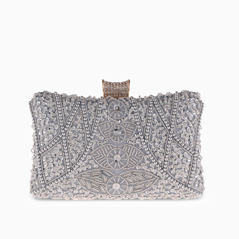 Kaia Elegant Beaded Clutch