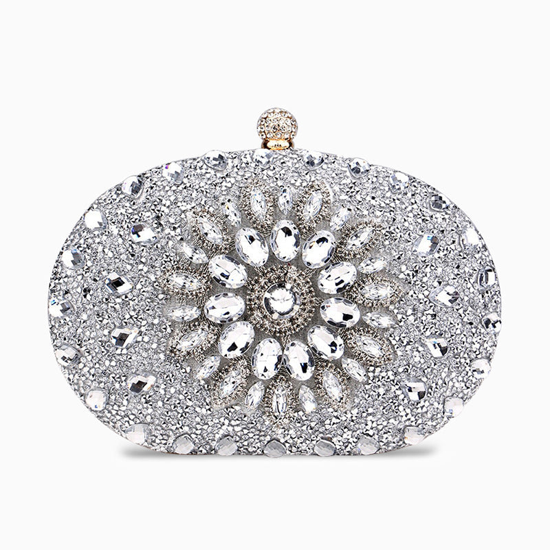 Solar Rhinestone Clutch Bag by Genesis