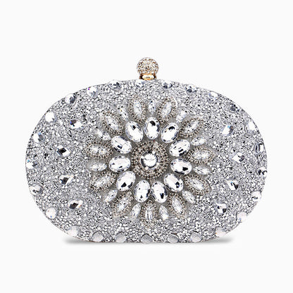 Solar Rhinestone Clutch Bag by Genesis