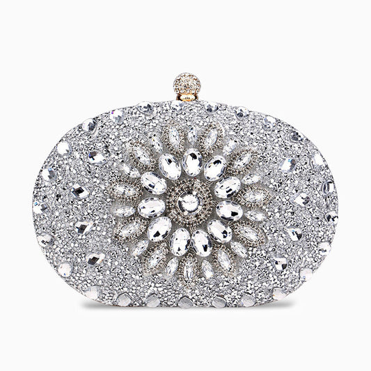 Solar Rhinestone Clutch Bag by Genesis