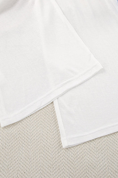 Crew Neck Long Flare Sleeve Loungewear