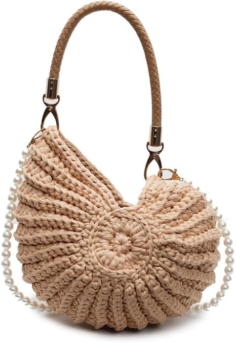 Atelier Crochet Shell Bag | Handcrafted Pearl Detail