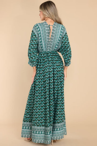 Spring Women’s Elegant Printed Dress – Floral Patterned Midi Dress for Spring Fashionistas