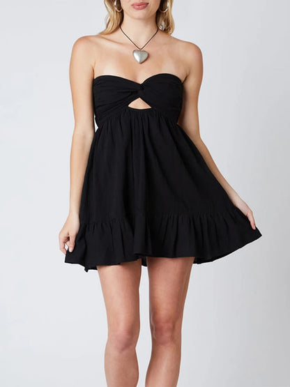 Twisted Cut-Out Mini Dress