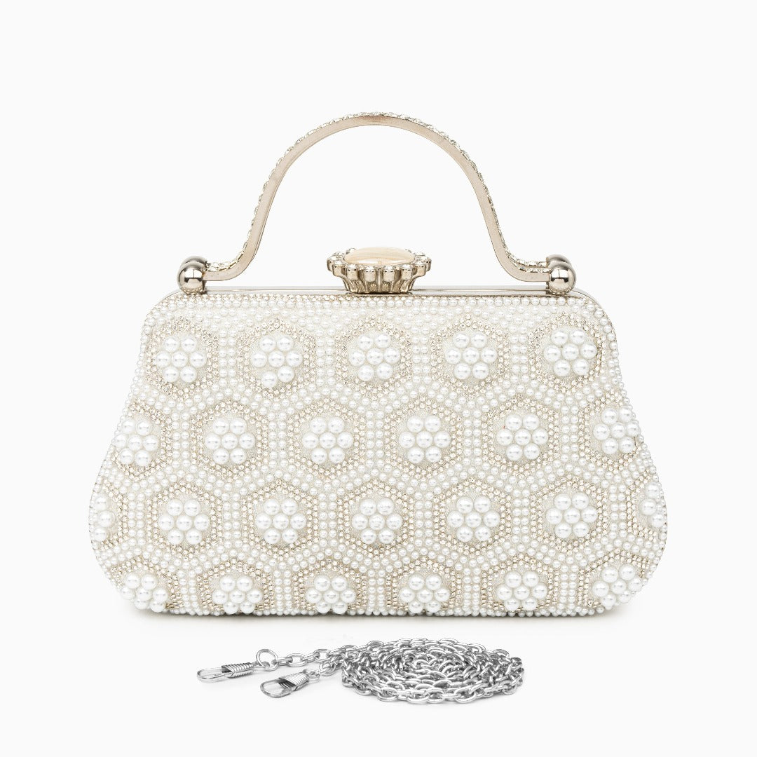 Pearl Clutch Bag by Clarabelle