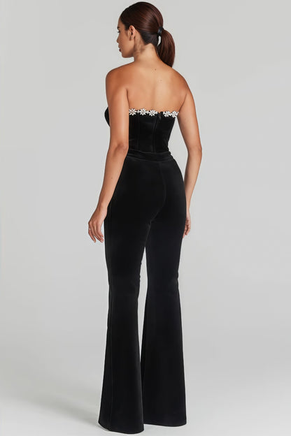 Tamsin Black Skinny Sheath Jumpsuit