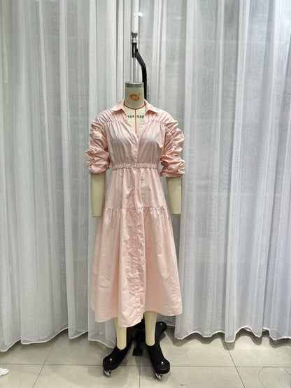 Summer Sexy Hollow Out Cutout V Neck Midi Dress Women – Lightly Mature Design