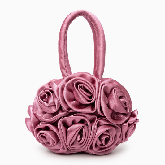 Satin Flower Handbag by Francine