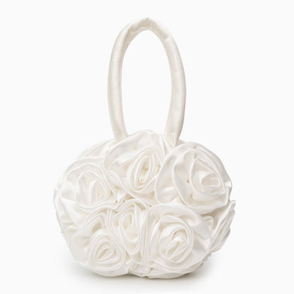 Satin Flower Handbag by Francine