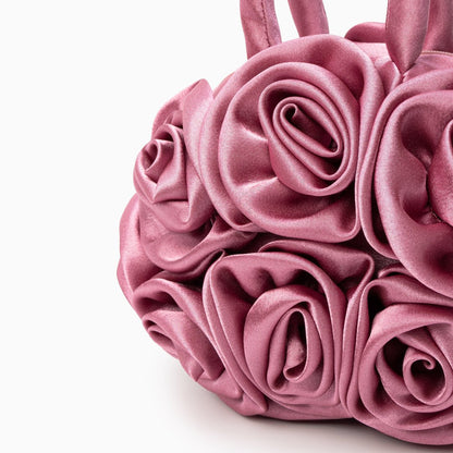 Satin Flower Handbag by Francine