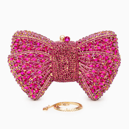 Hot Pink Isabella Clutch Bag