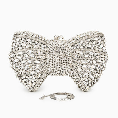 Isabella Silver Clutch Bag