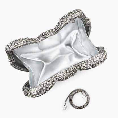 Isabella Silver Clutch Bag
