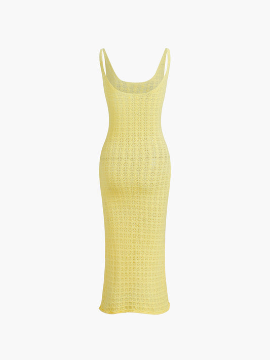 Leisure Pointelle Midi Dress